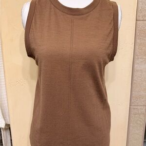 Athleta Brown Sleeveless Top